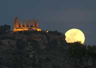 Tempio illuminato Agrigento